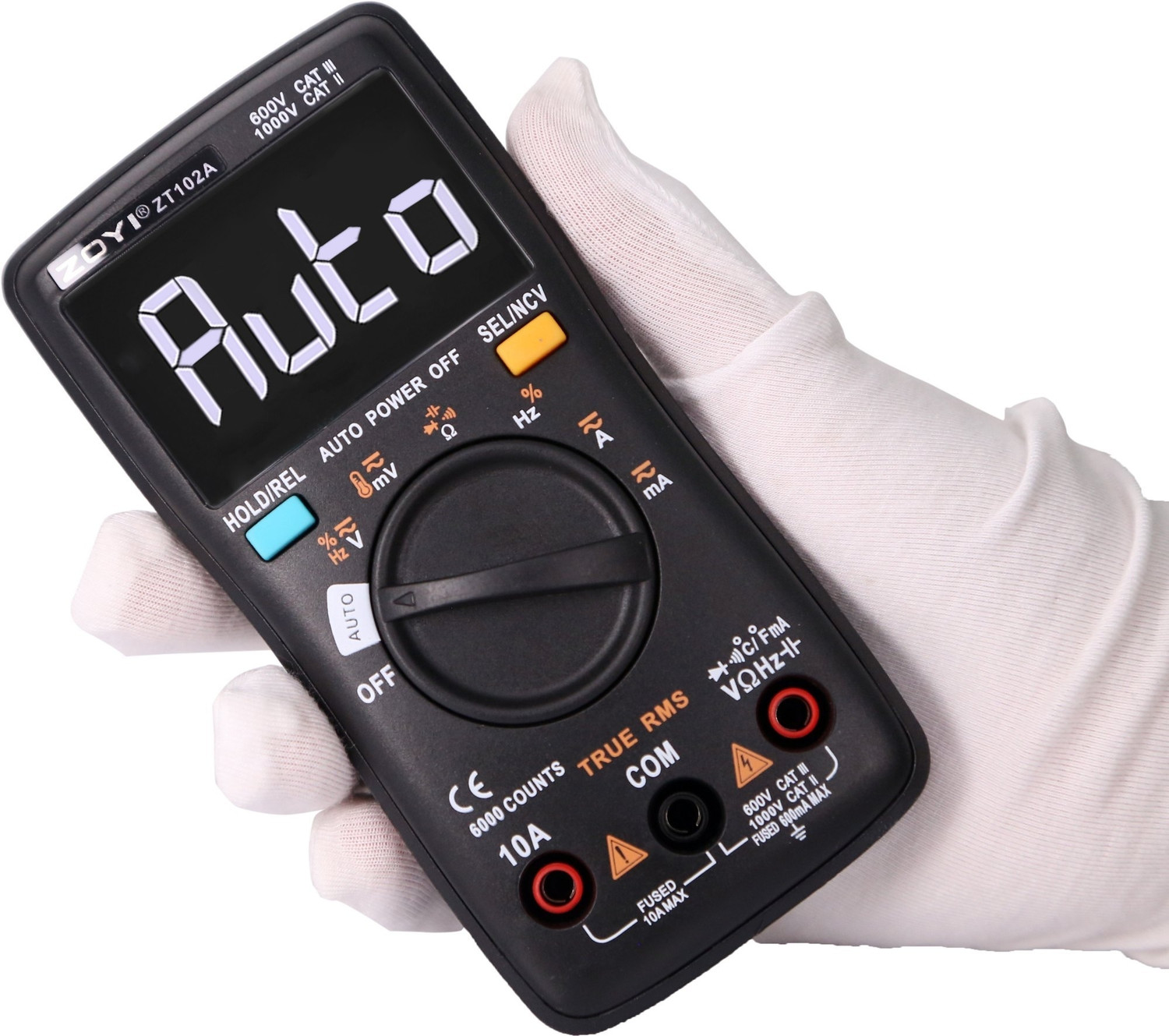 Image of Zotek ZT-102A Digital Multimeter (Black 6000 Counts)