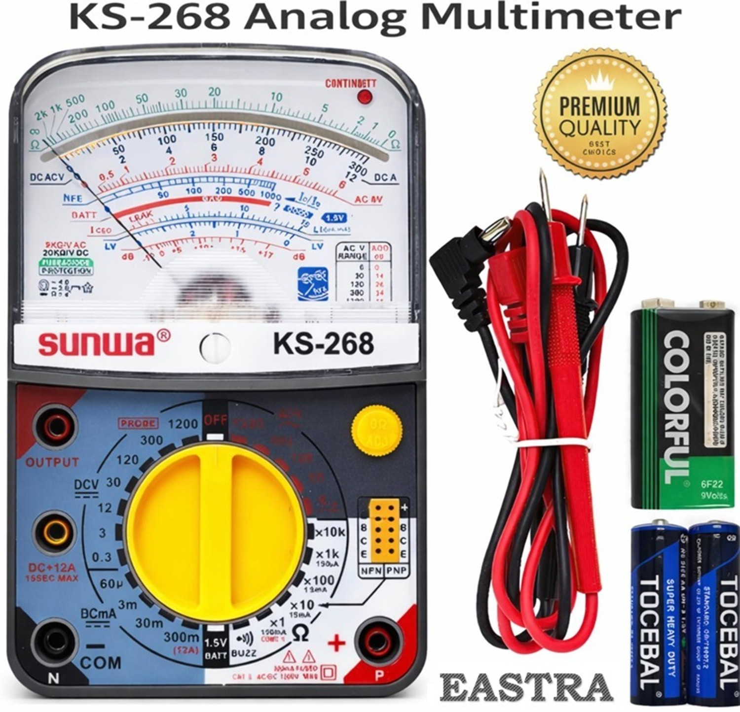 Image of Zotek ZT-102A Digital Multimeter (Black 6000 Counts)