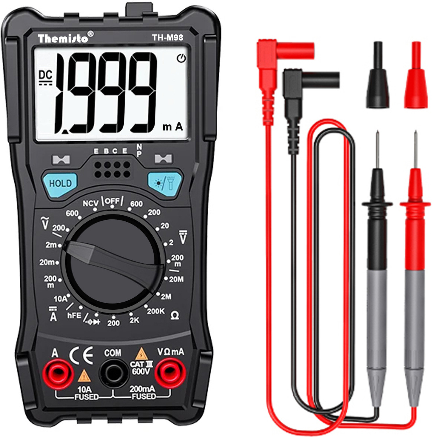 Image of Zotek ZT-102A Digital Multimeter (Black 6000 Counts)