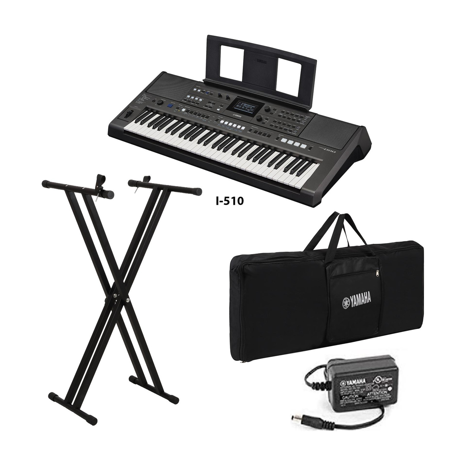 Image of intern 61 Keys Portable Piano Keyboard with Microphone and Power Adapter With Bag INT-KB Digital Portable Keyboard (61 Keys)
