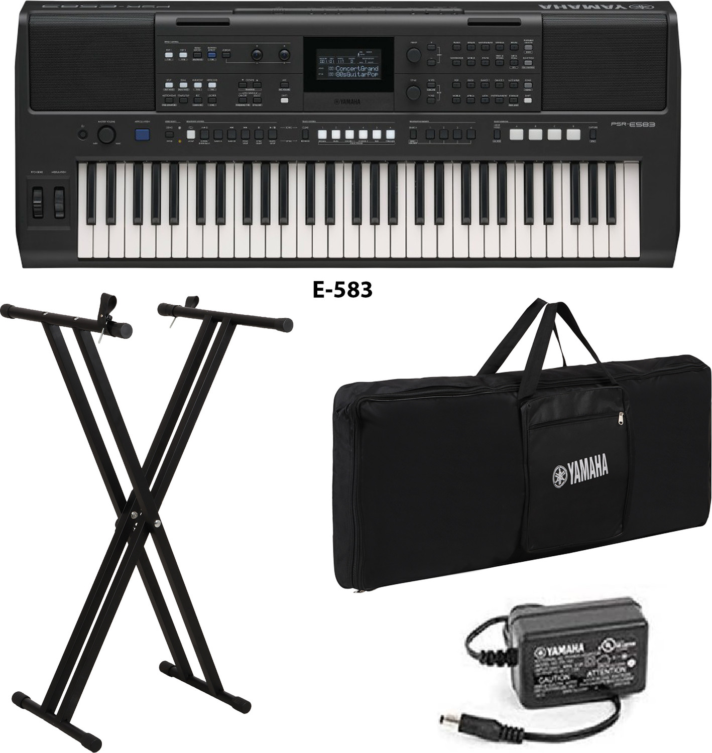 Image of intern 61 Keys Portable Piano Keyboard with Microphone and Power Adapter With Bag INT-KB Digital Portable Keyboard (61 Keys)