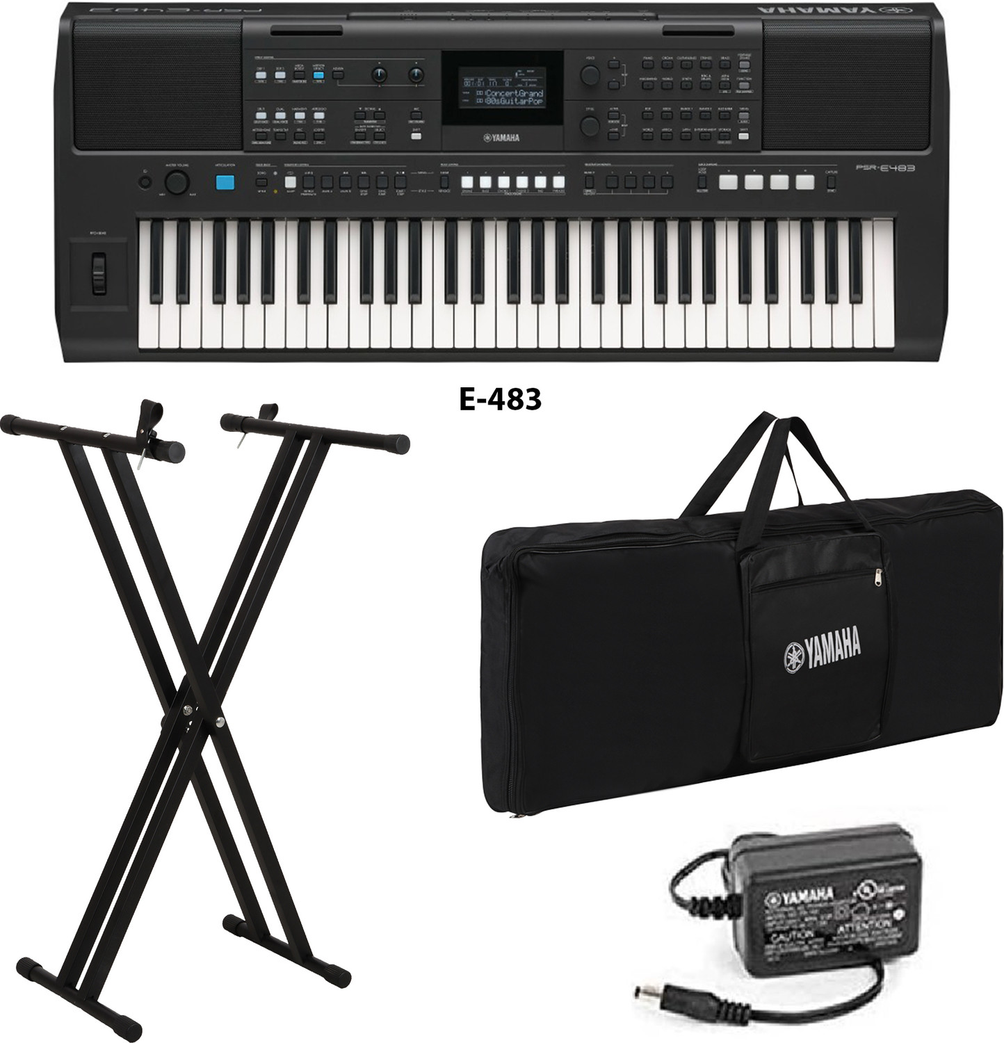 Image of intern 61 Keys Portable Piano Keyboard with Microphone and Power Adapter With Bag INT-KB Digital Portable Keyboard (61 Keys)