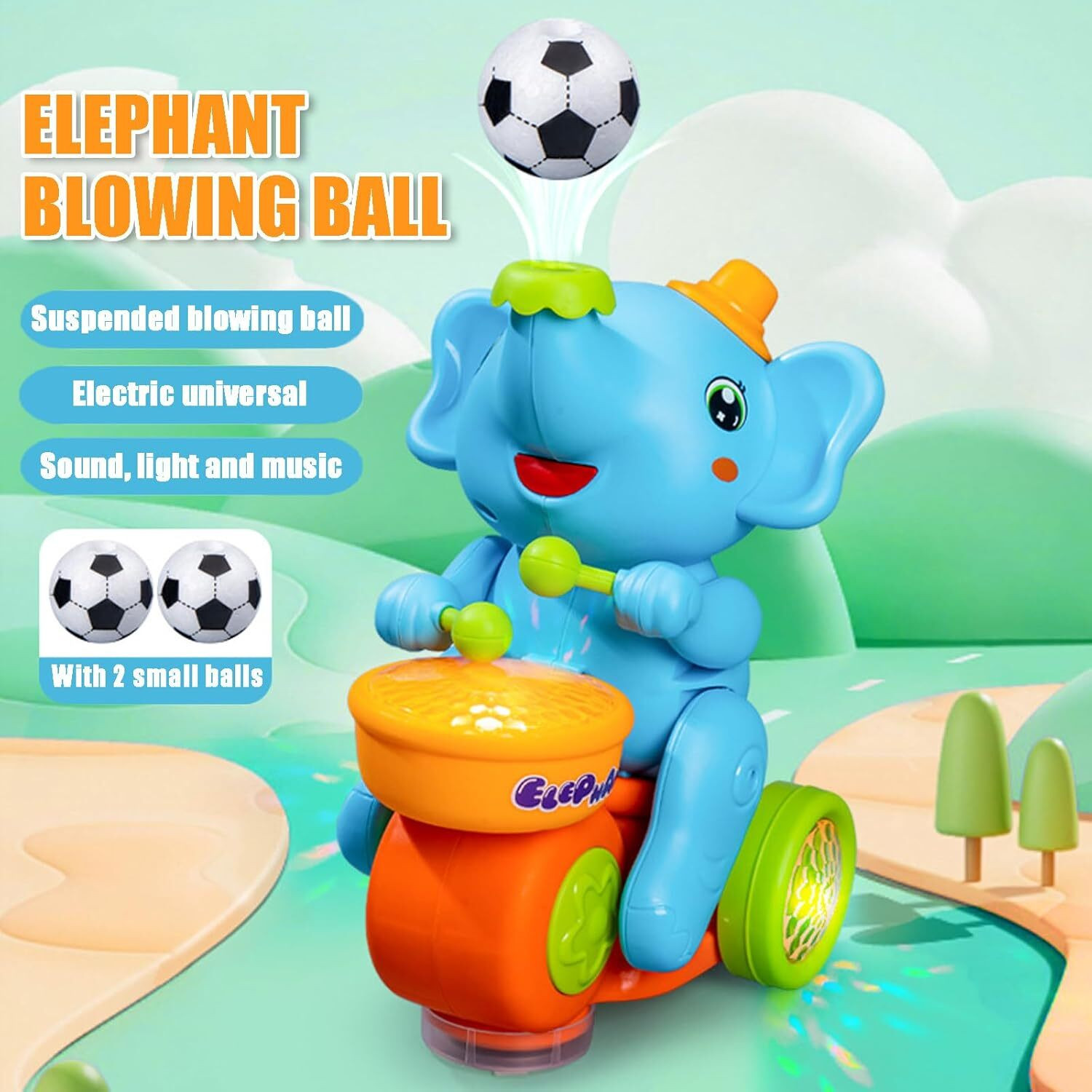Image of Suvoria Elephant Musician 25 (Blue)
