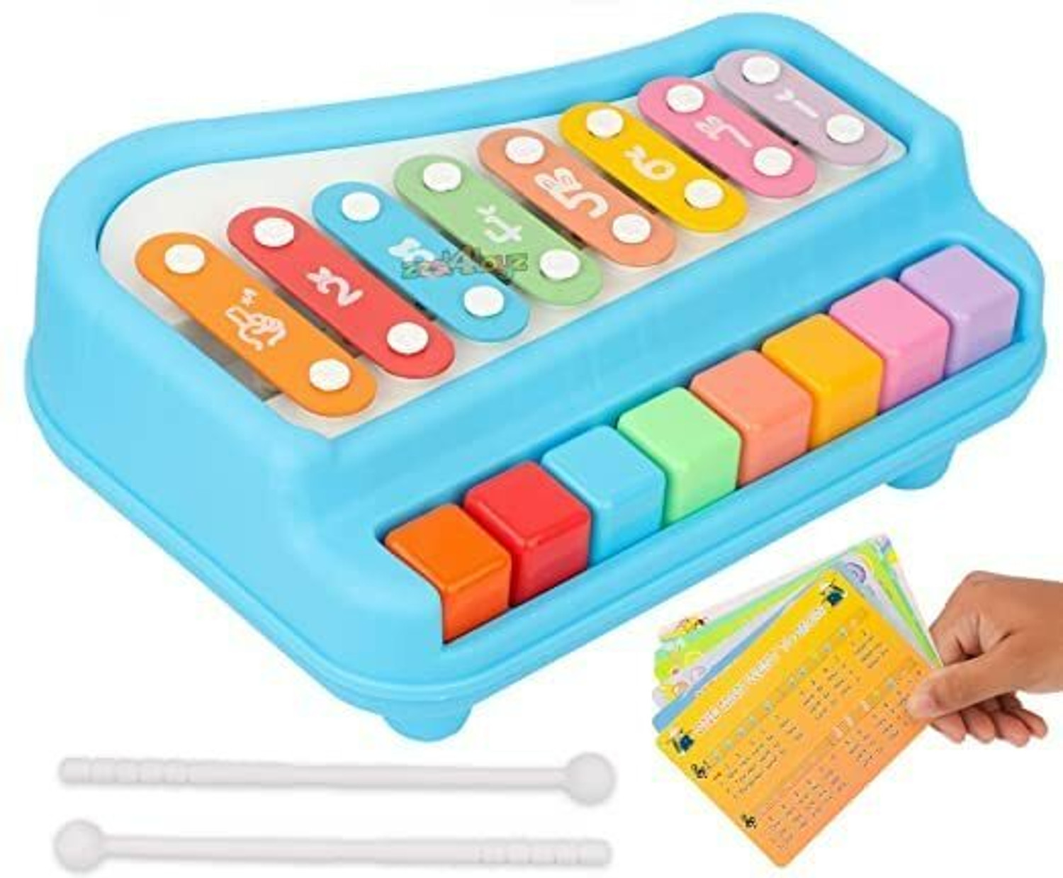 Image of RAINBOW RIDERS MAGNETIC DRAWING BOARD-BLUE (Blue)