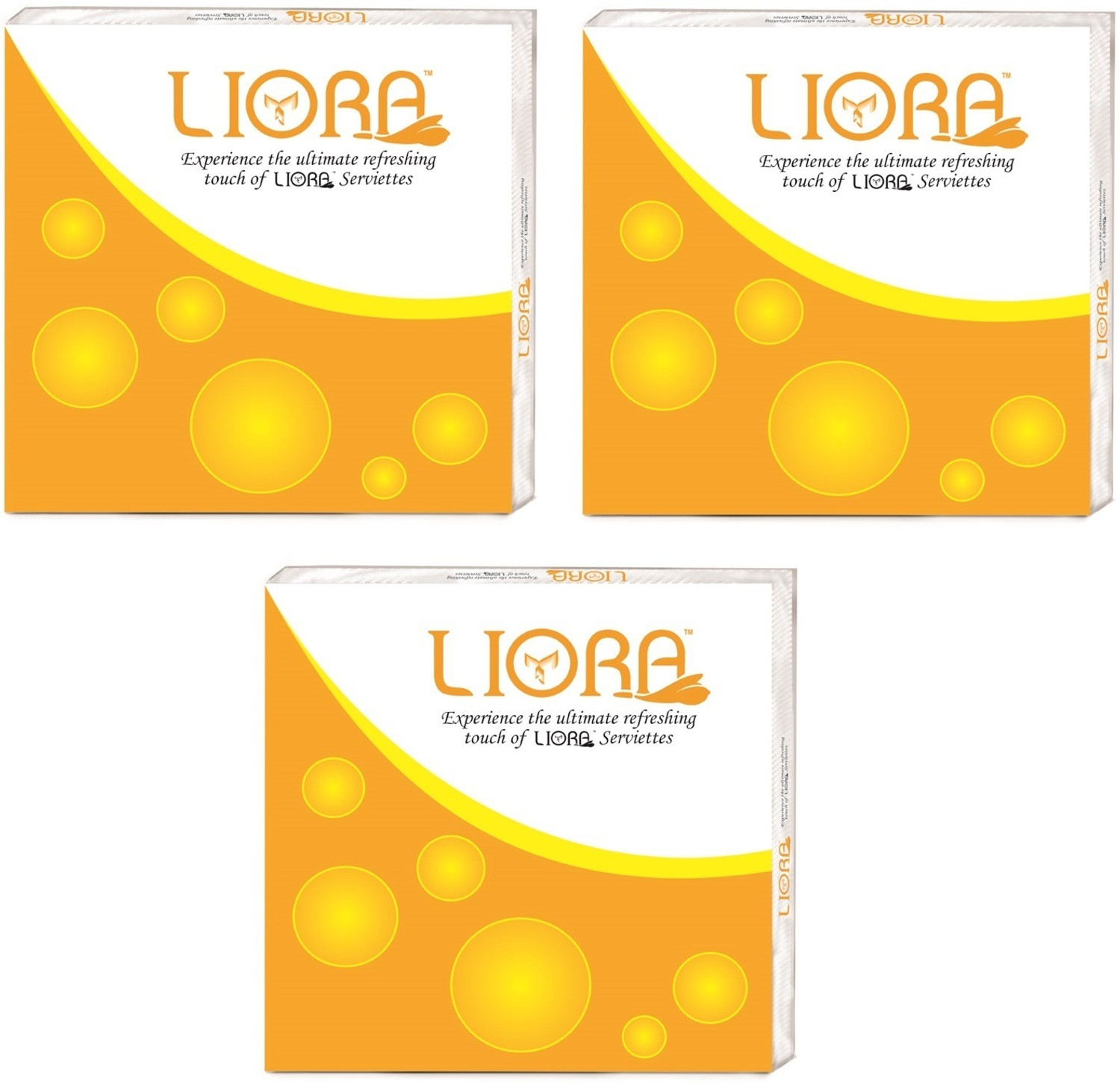 Image of Liora Ultra-Soft Premium Tissue Paper Napkins | 1 Ply | 100 Pulls | Pack Of 1 | White Paper Napkins