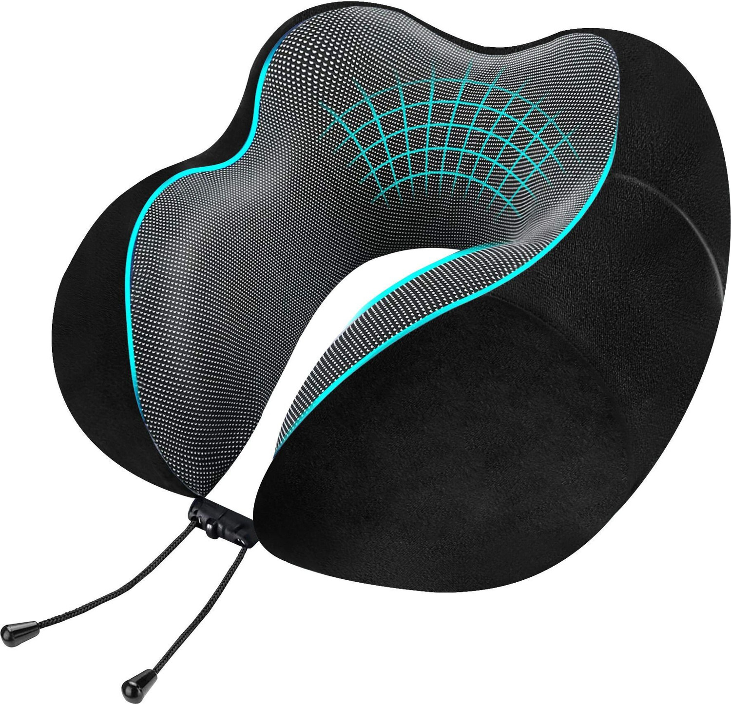 Image of Cozi Cloud Adjustable Travel Neck Pillow Neck Pillow (Black)