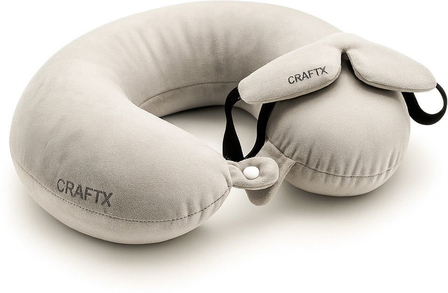Image of Cozi Cloud Adjustable Travel Neck Pillow Neck Pillow (Black)