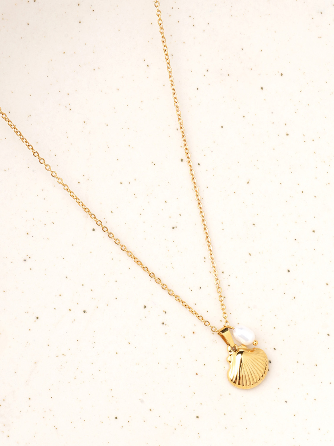Image of SHURAAY Pink Crystal Solitaire Pendant Necklace for Women | Elegant Minimal Jewelry Crystal Gold-plated Plated Metal Necklace