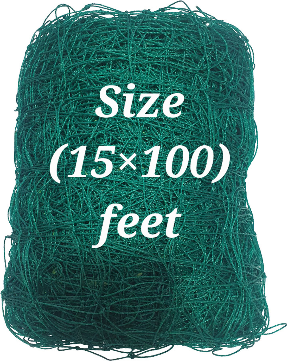 Axora 100x15 ft Heavy Duty Nylon Cricket Practice Net (Green) - Image 1