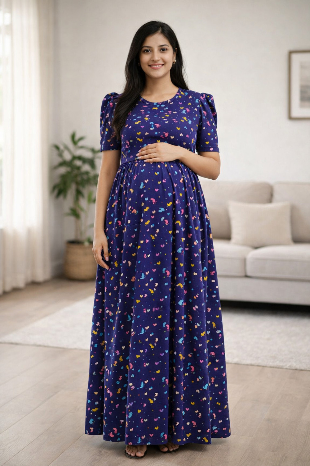 Image of Diyabeauty Women Maternity /Nursing Nighty (Multicolor)