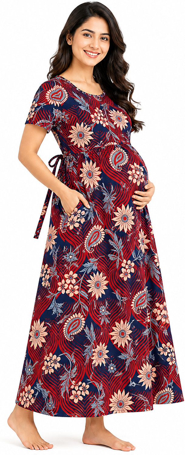 Image of Diyabeauty Women Maternity /Nursing Nighty (Multicolor)