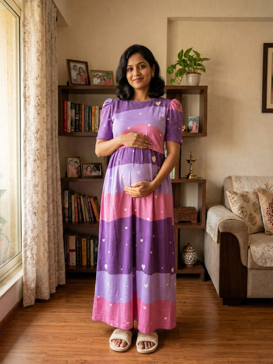 Image of Diyabeauty Women Maternity /Nursing Nighty (Multicolor)