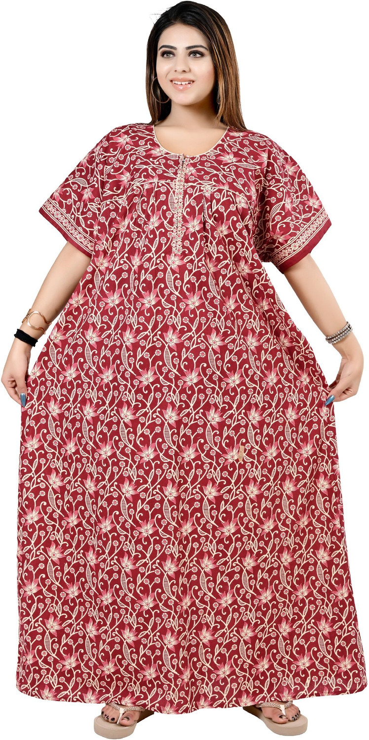 Image of Balnce Collection Women Nighty (Light Green)