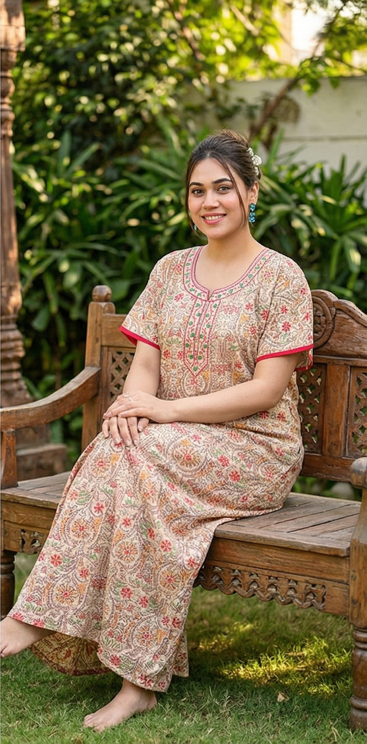 Image of RS Women Nighty (Maroon)