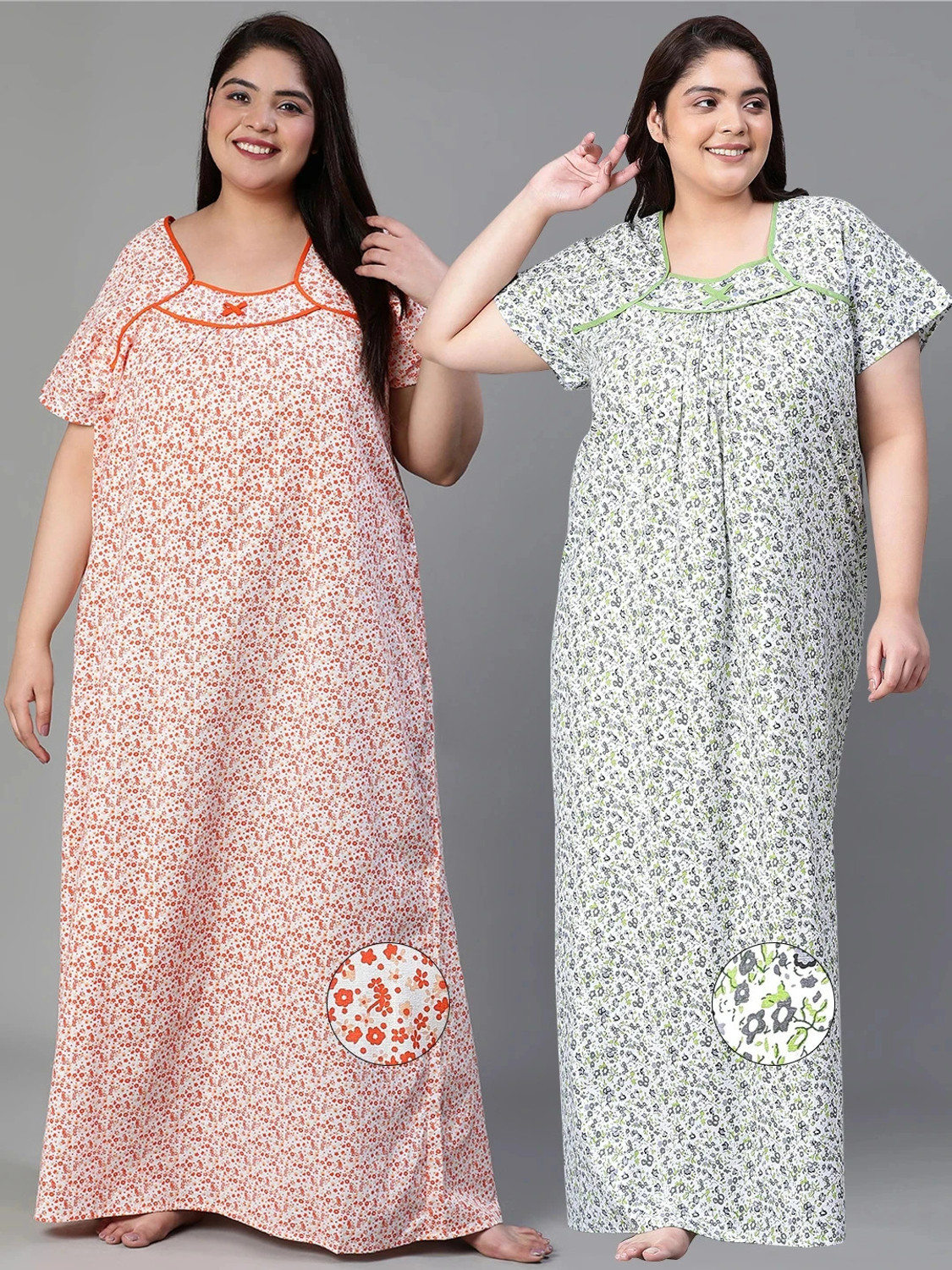 Image of Balnce Collection Women Nighty (Light Green)