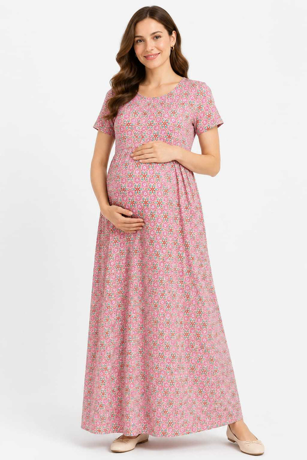 Image of Diyabeauty Women Maternity /Nursing Nighty (Multicolor)