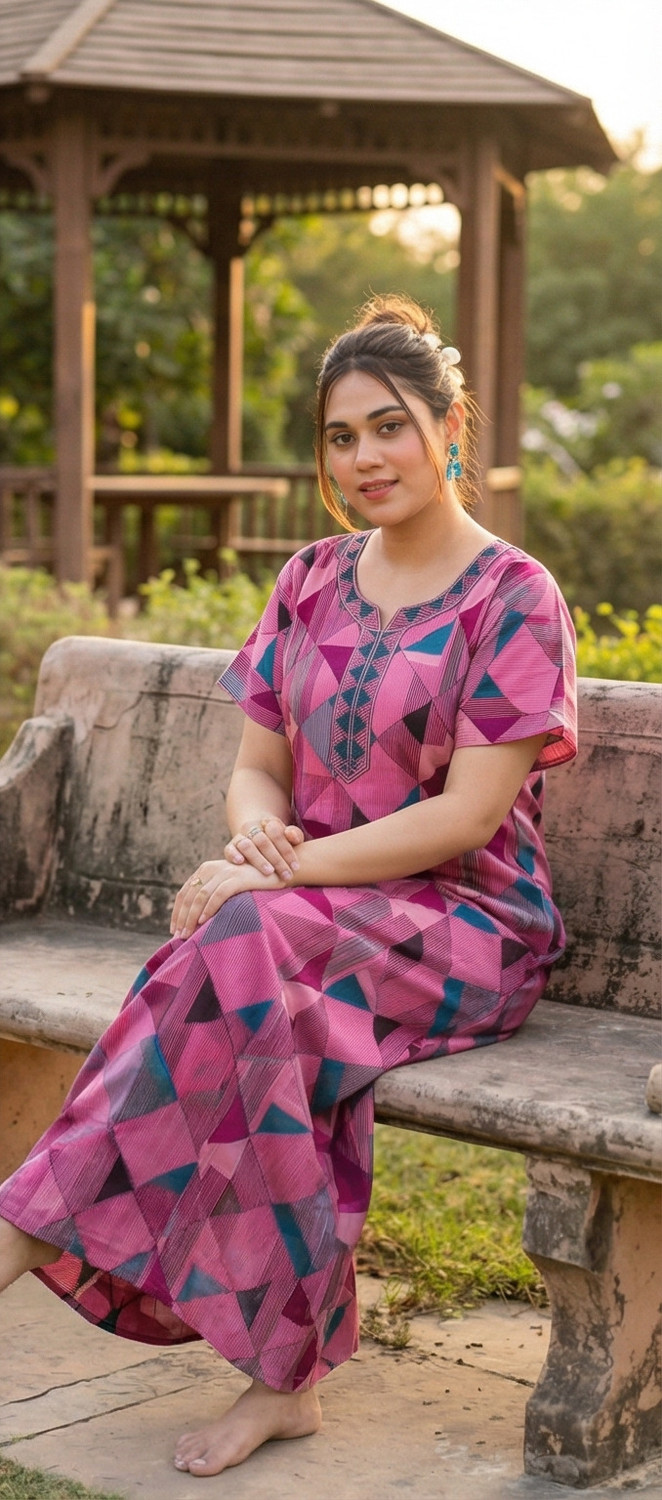 Image of RS Women Nighty (Maroon)