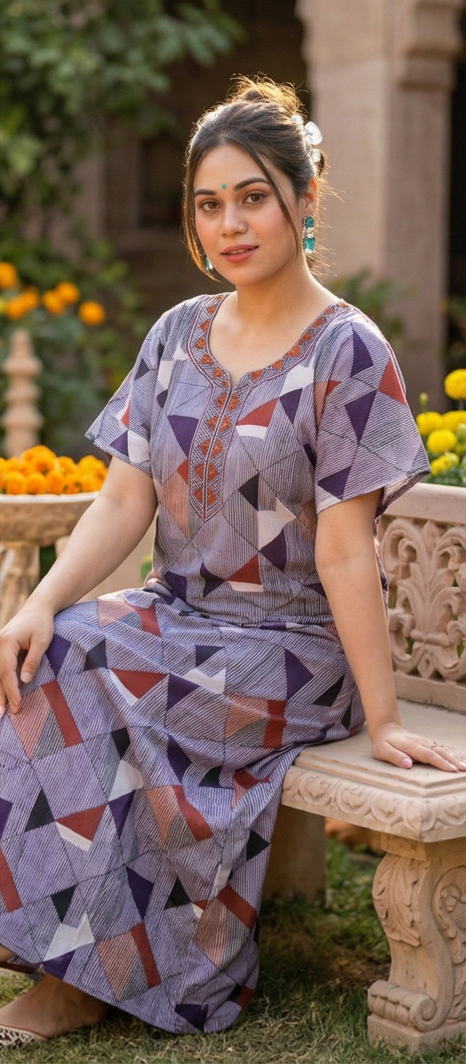 Image of RS Women Nighty (Purple)