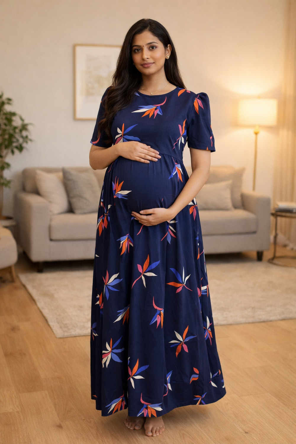 Image of Diyabeauty Women Maternity /Nursing Nighty (Multicolor)