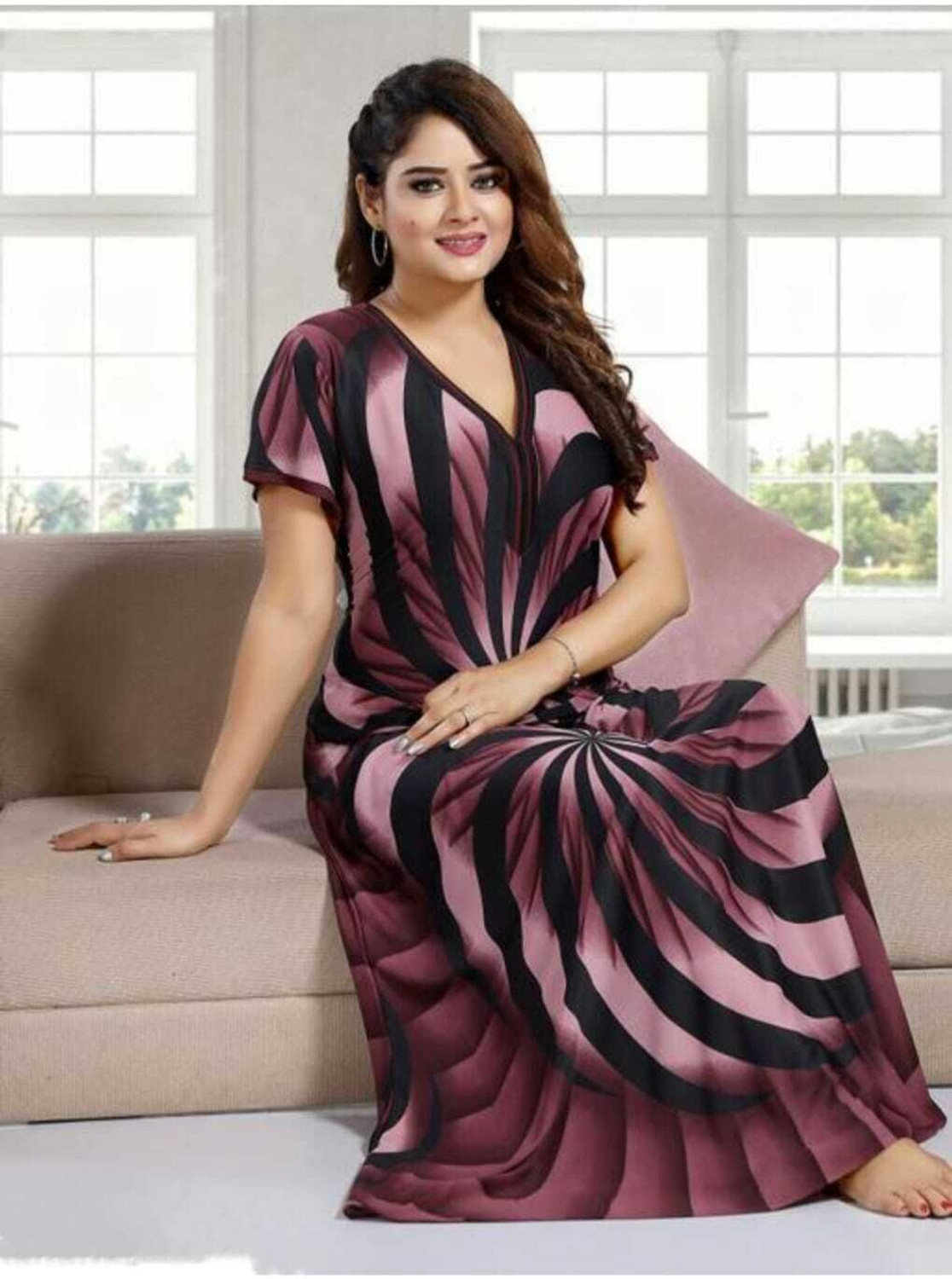 Image of capasino Women Nighty (Dark Blue)