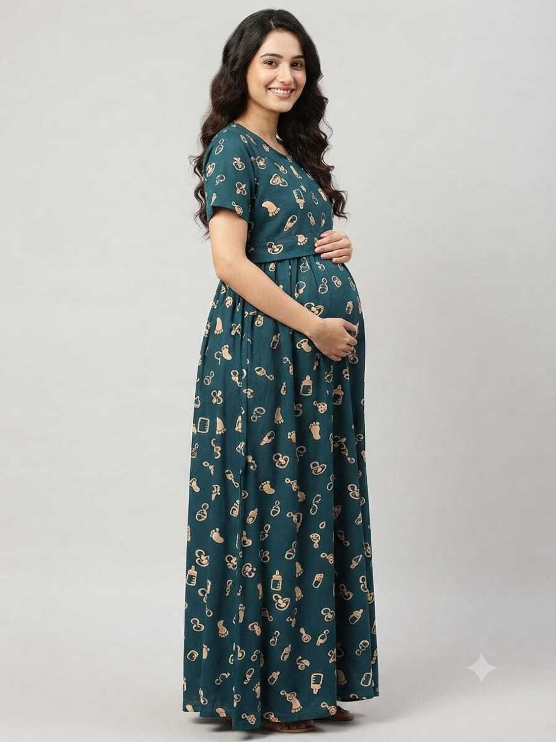 Image of Diyabeauty Women Maternity /Nursing Nighty (Multicolor)