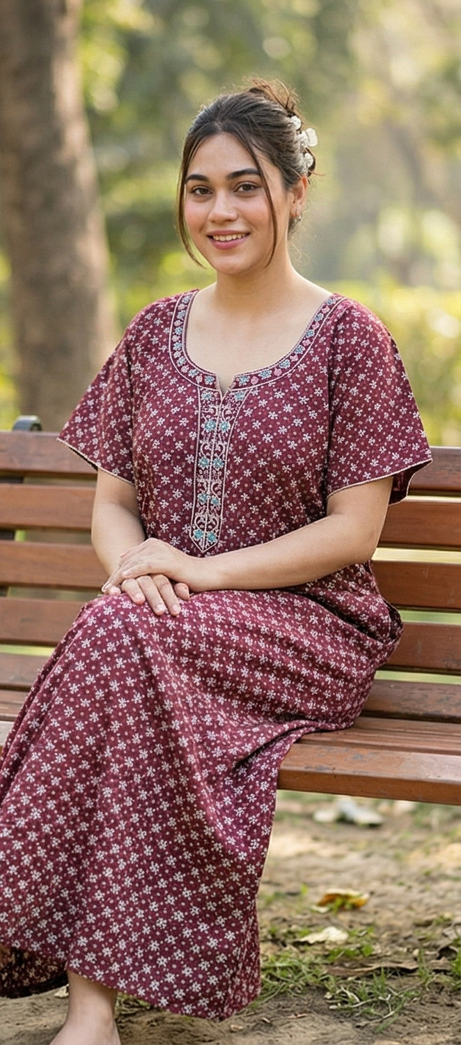 Image of RS Women Nighty (Purple)