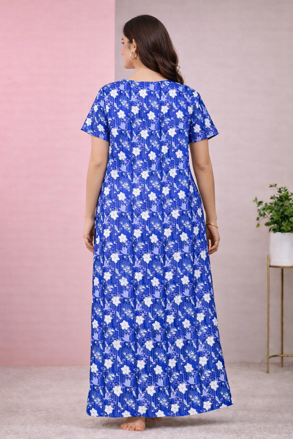 Image of HumaKart Pack of 2 Women Nighty (Multicolor)