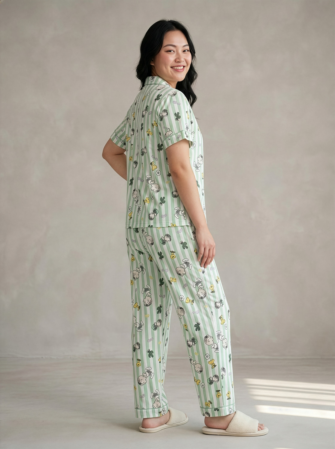 Image of Lugo Women Night Suit Set Multicolor Printed