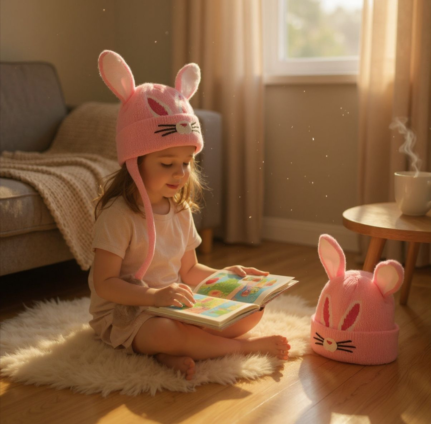 Image of foxyfox Girls Night Suit Set Pink Printed