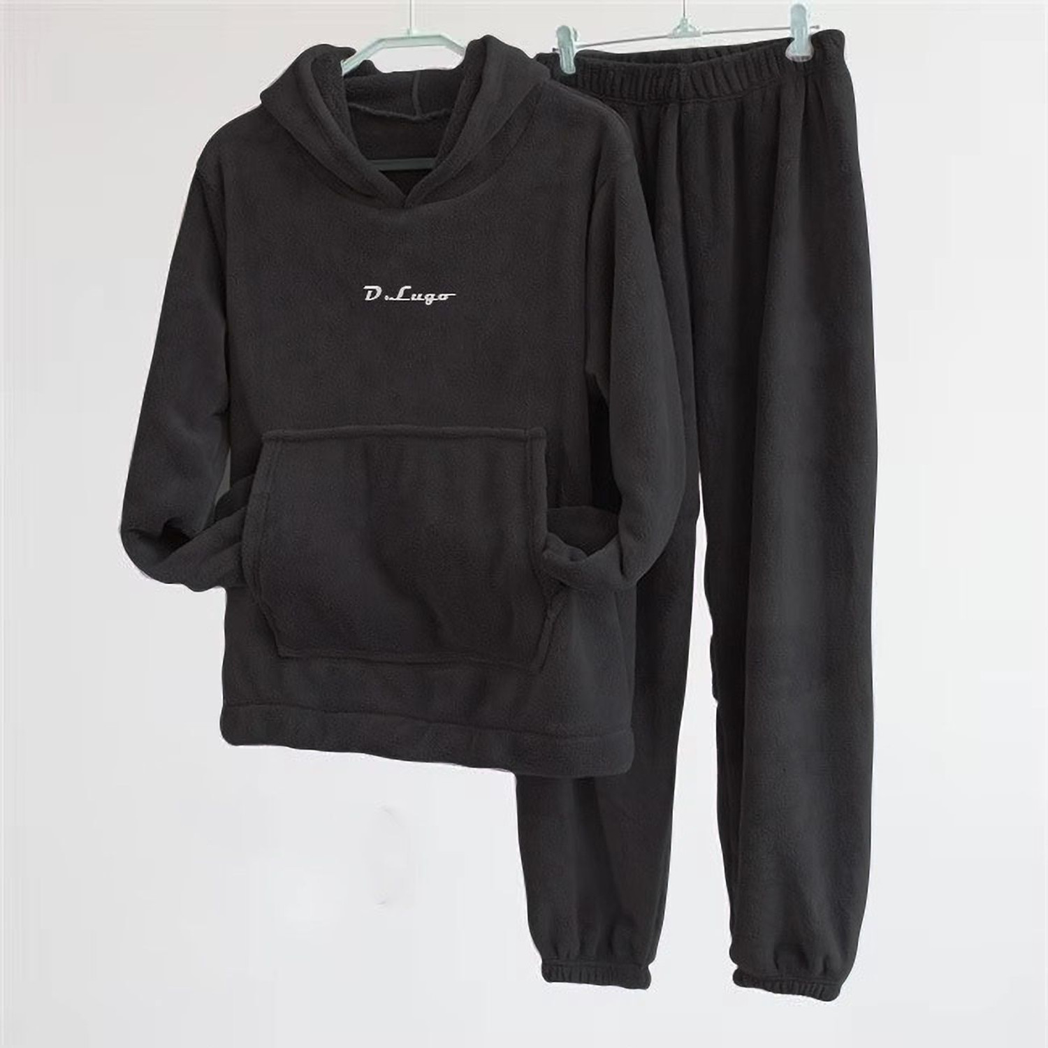 Image of Pollo Loco Women Night Suit Set Black Solid