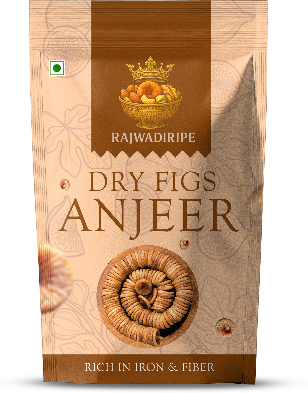 Image of RAJWADIRIPE ANJEER DRY FRUIT | SOFT DRIED FIGS | HEALTHY & WHOLESOME TREAT Figs Figs (1 x 1000 g)