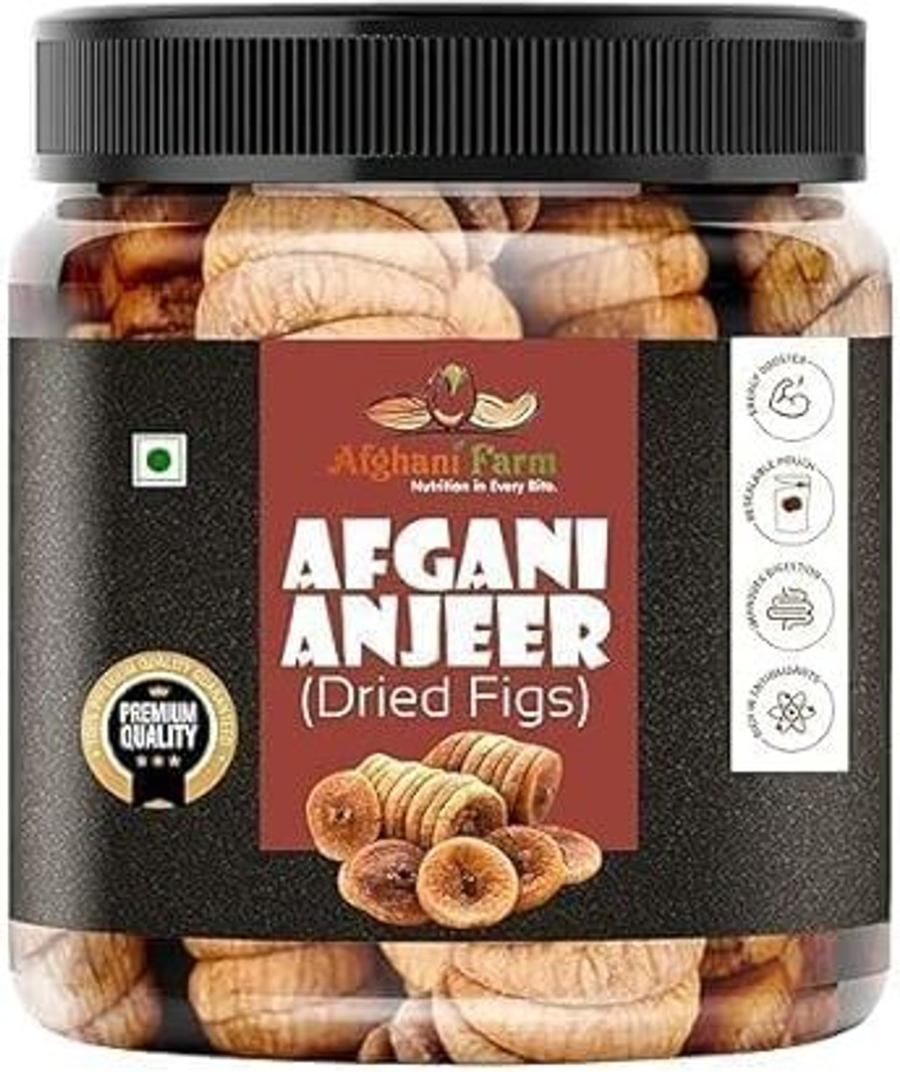 Image of Afgani Farm Afghani Farm Premium Dried FIgs | Anjeer | - 1kg Figs (1 x 1000 g)
