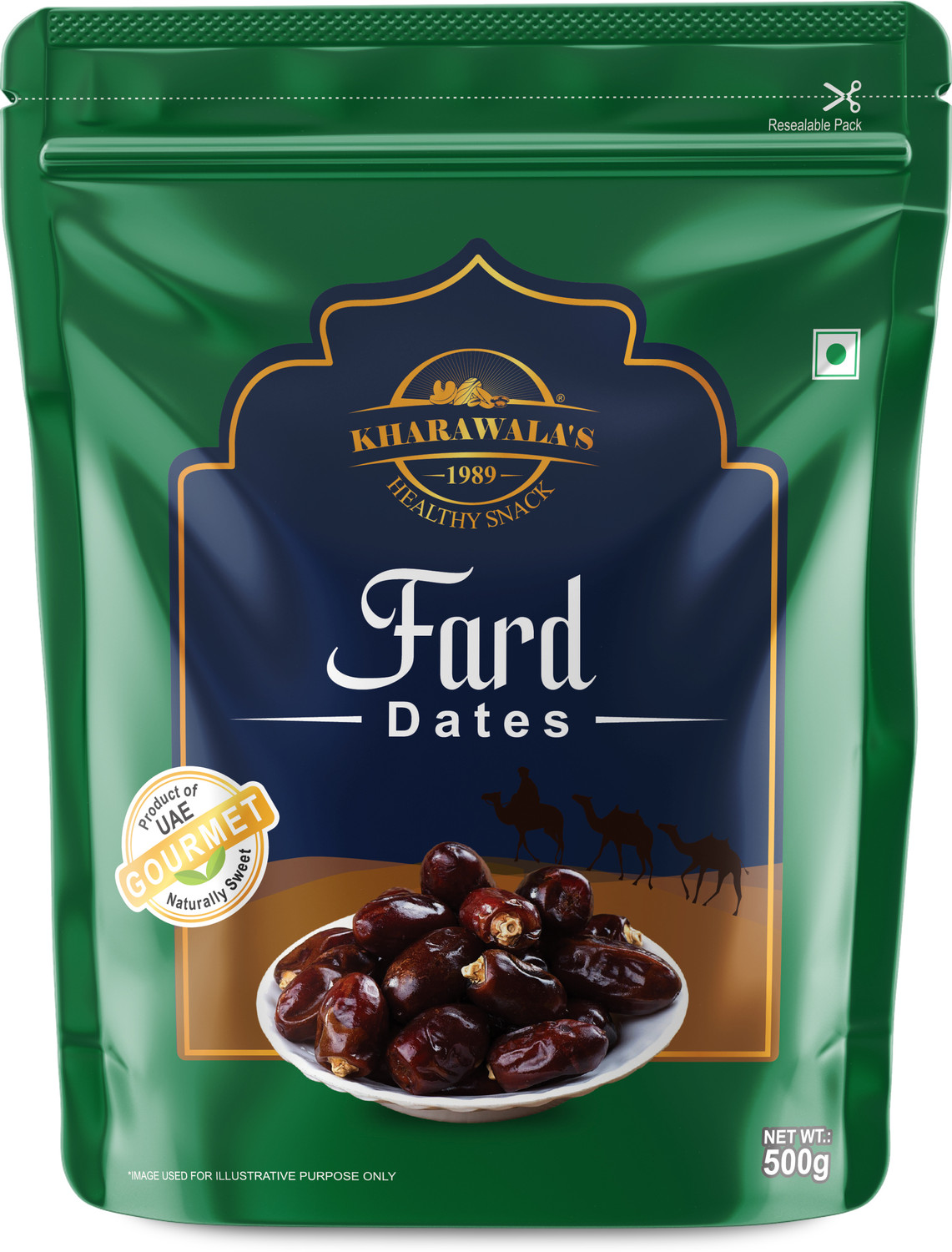 Image of LION Luna Dates - premium quality, naturally sweet and fresh Dates (1 x 1 kg)