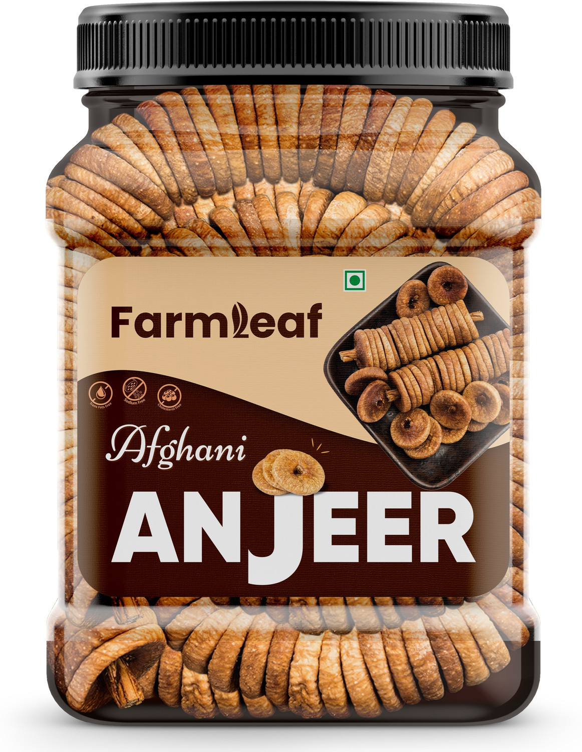 Image of Nutraj Dried Anjeer 1 Kg, Afgani Figs (2 x 0.5 kg)