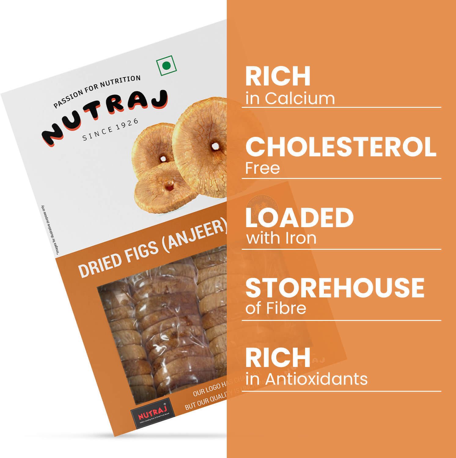 Image of Nutraj Dried Anjeer 1 Kg, Afgani Figs (2 x 0.5 kg)
