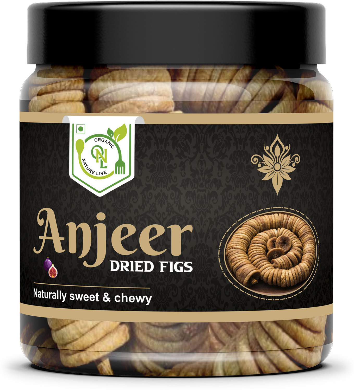 Image of Nutraj Dried Anjeer 1 Kg, Afgani Figs (2 x 0.5 kg)