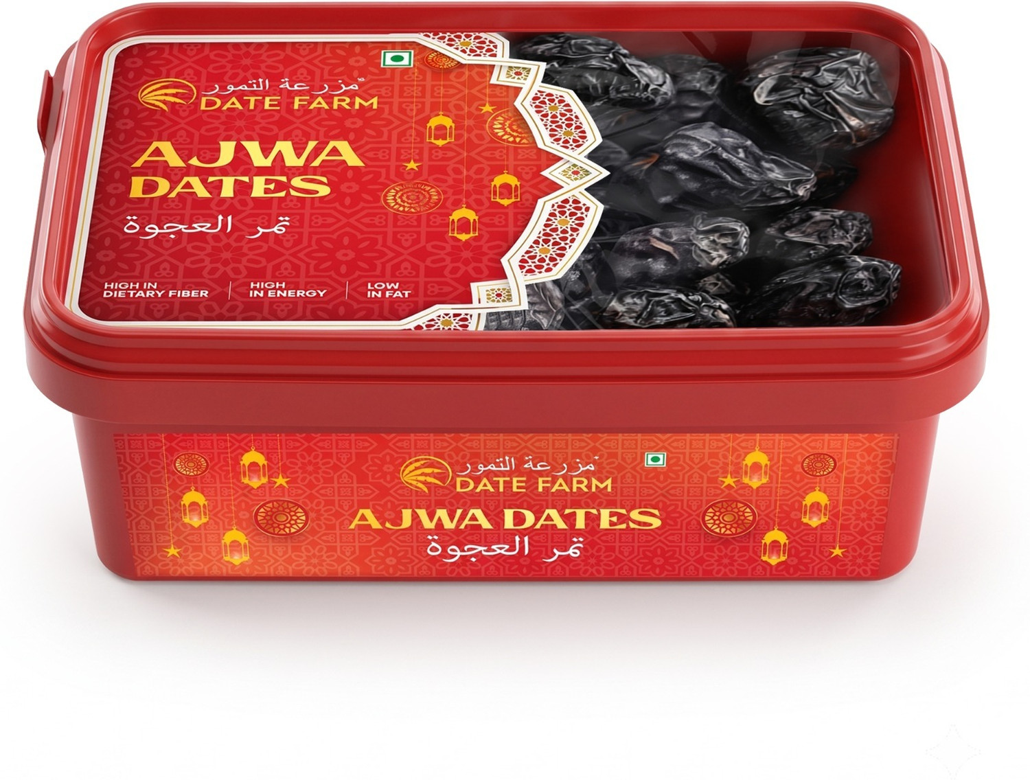 Image of Khari Foods Premium Brown Dates, Khajur / Khajoor, Fibre Rich, Energy Booster Snacks Dates (1 x 500 g)