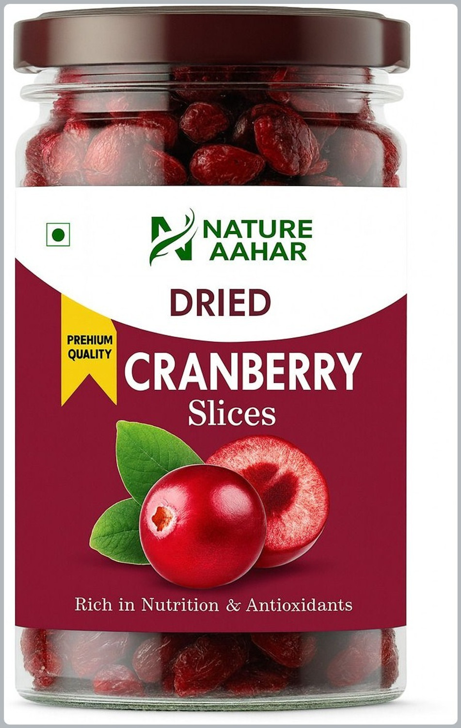 Image of Nutkhana Dried Cranberry | Premium Sweet Tart Dried Cranberries | Antioxidant Rich Snack Cranberries (1 x 200 g)
