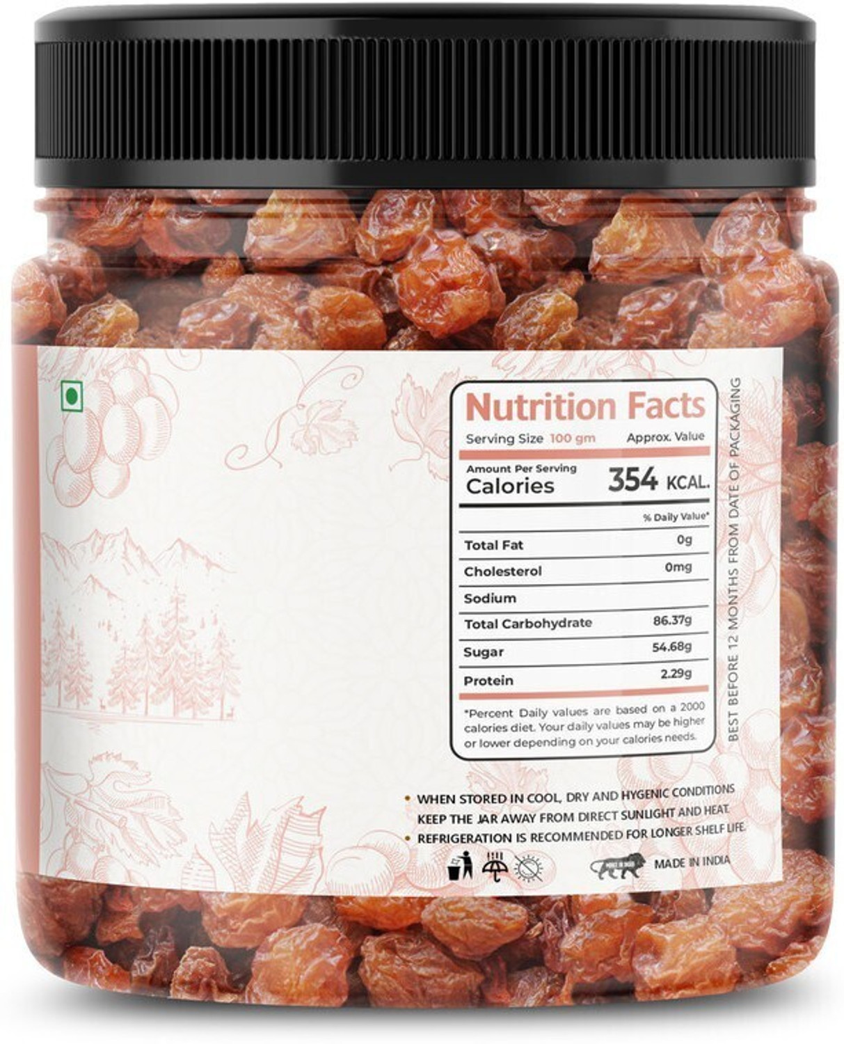 Image of lila dry fruits Premium Dried, Nutritious & Delicious Munakka Raisins| Munkadakh Kishmish Raisins (2 x 500 g)