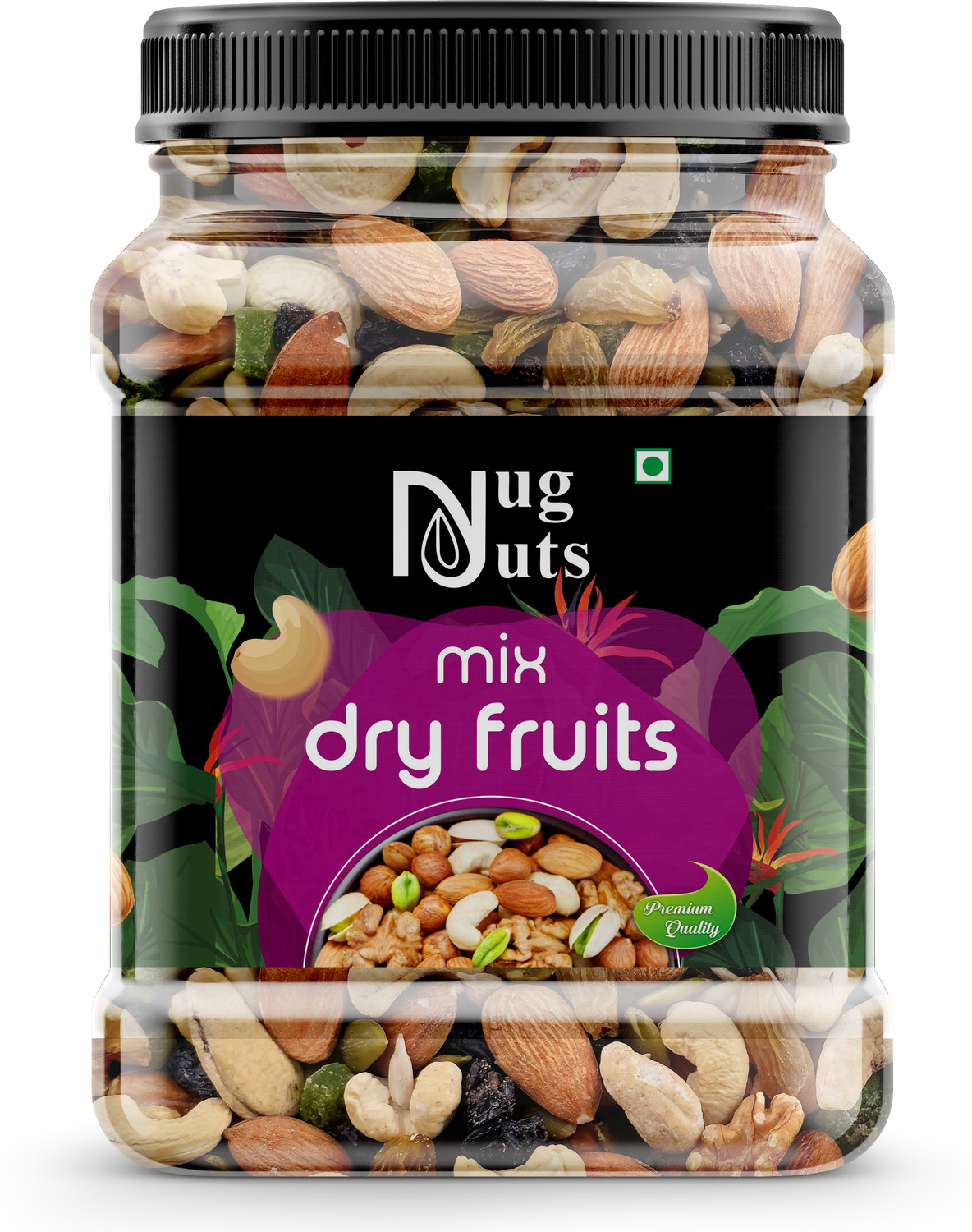 Image of AFGHANI FARM Mixed Nuts & Dry Fruits - Daily Nutrition Boost | Almonds, Apricots, Cashews, Figs, Pistachios, Raisins, Dates, Apricots (1 x 1000 g)