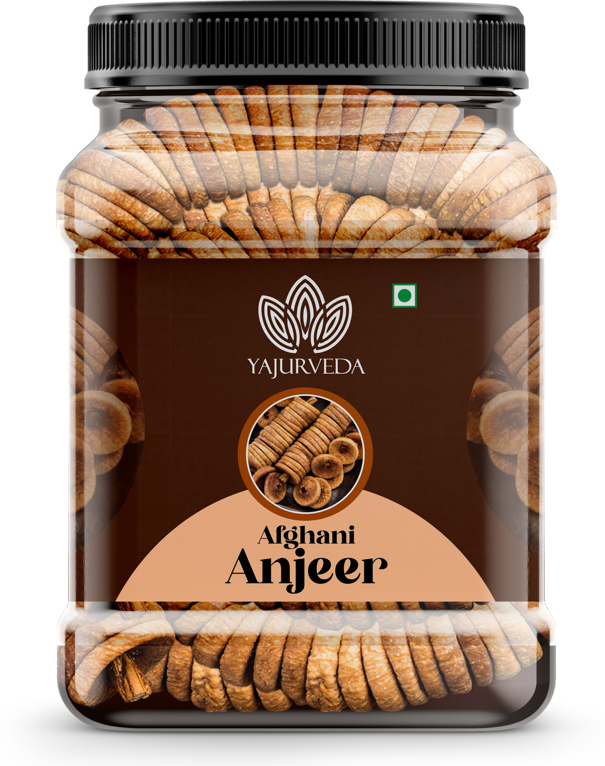 Image of Yajurveda Figs, Anjeer in a Rope, Soft and Juicy, 100% Vegan, Dry Figs, Healthy and Fresh Figs (1 x 1 kg)