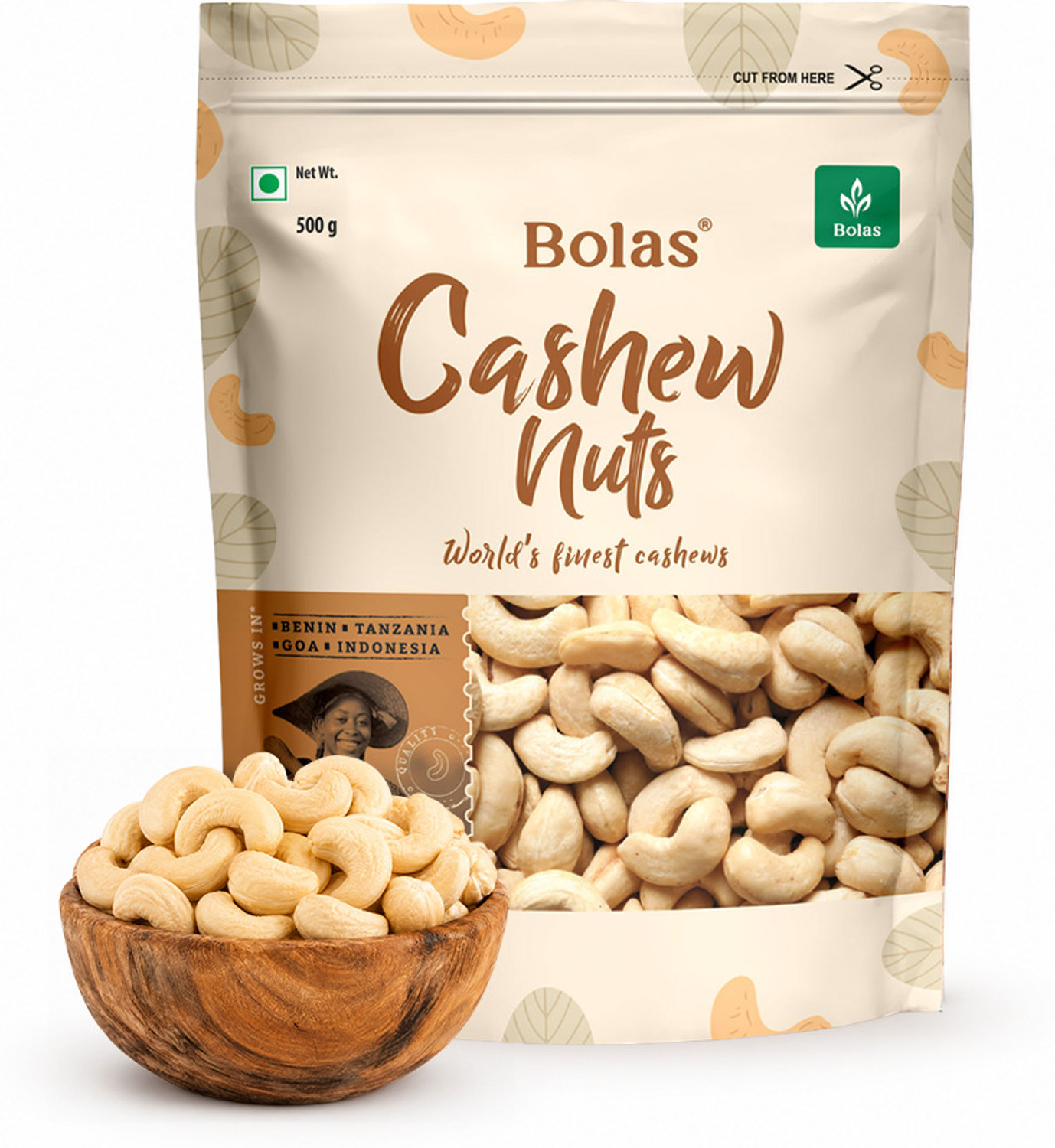 Image of Pramix Organic Whole Kaju / Dry Fruits Cashews Nuts 250gm Cashews (1 x 250 g)