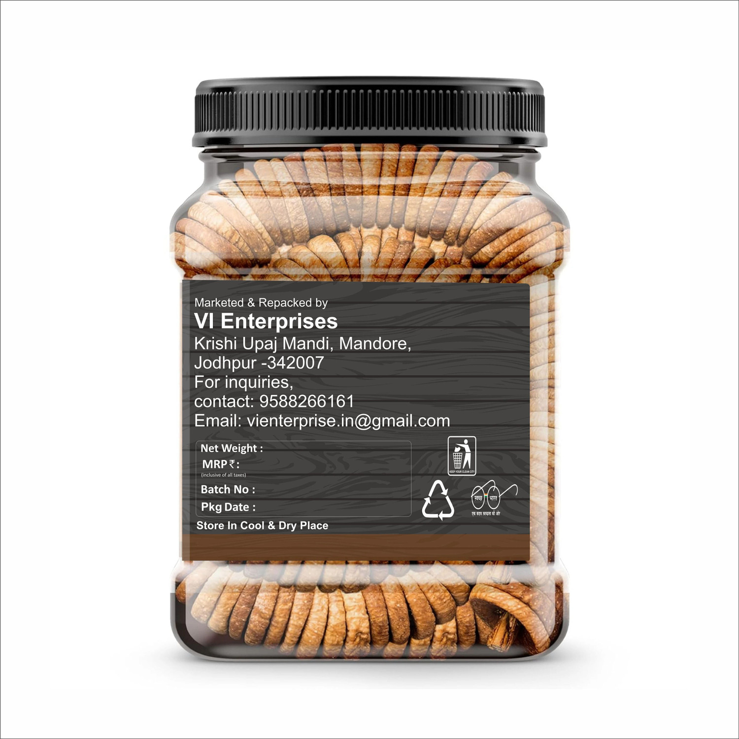 Image of VI PRIME Dried Figs | Afghani Anjeer Dry Fruits | Medium Size Anjir Figs (1 x 1 kg)