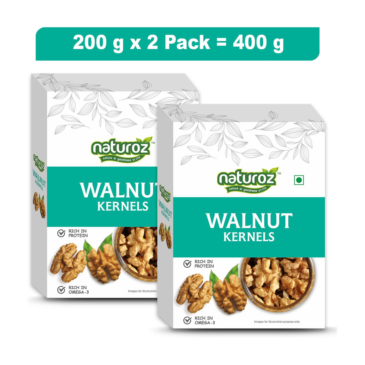 Image of Naturoz Indian Green Kishmish 200g Pack of 4 Raisins (4 x 200 g)
