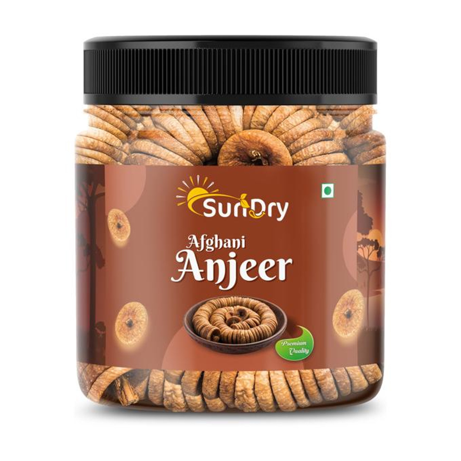 Sundry Afghan Anjeer | Soft and Sweet Dried Figs | Perfect for Snacking and Baking Assorted Nuts (1 x 200 g) - Image 1