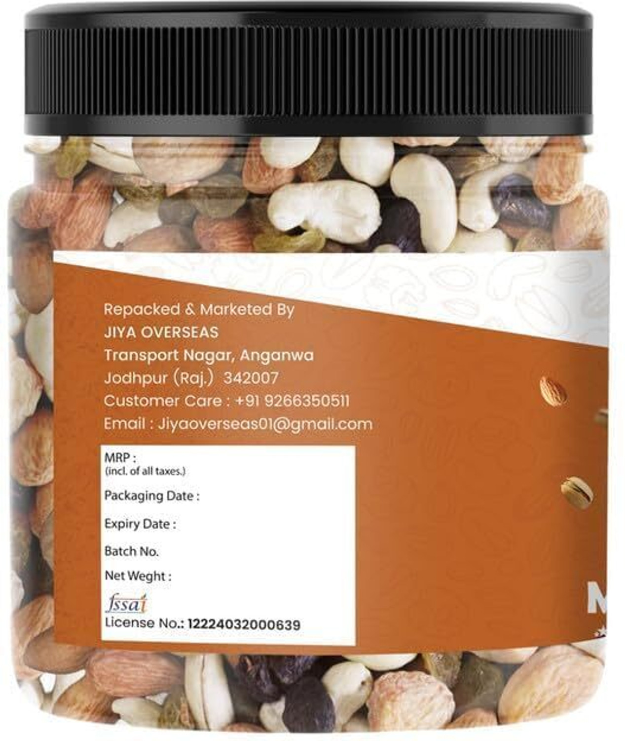 Image of Marwar Bites Premium Mixed Dry Fruits Crunchy Snack for All Ages Gifting Almonds, Apricots, Cashews, Dates, Figs, Pistachios, Raisins, Walnuts (1 x 500 g)