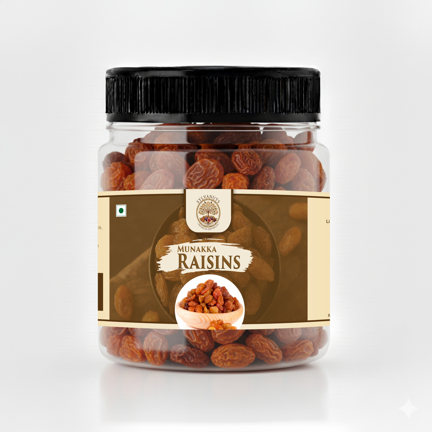 Image of SYLVANUTS Premium Munakka Raisins (500g) | Natural Energy Booster | Digestion Support Raisins (1 x 500 g)