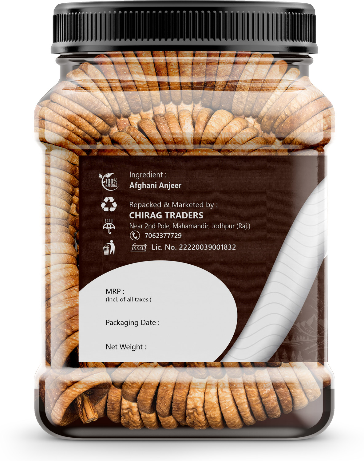 Image of Yajurveda Figs, Anjeer in a Rope, Soft and Juicy, 100% Vegan, Dry Figs, Healthy and Fresh Figs (1 x 1 kg)