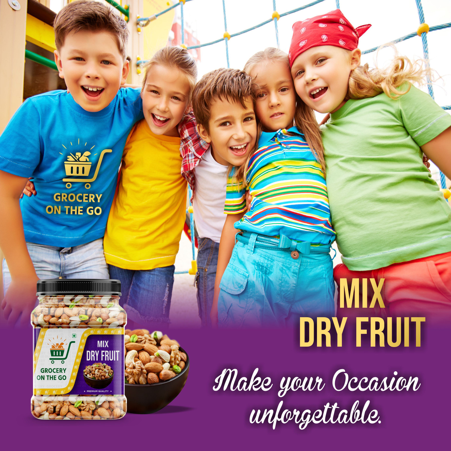 Image of GROCERYONTHEGO 53MixDryFruits1kgCashewAlmondRaisinsWallnutsPistachiosAnjeerBlackRaisinsApricot (1 x 1 kg)