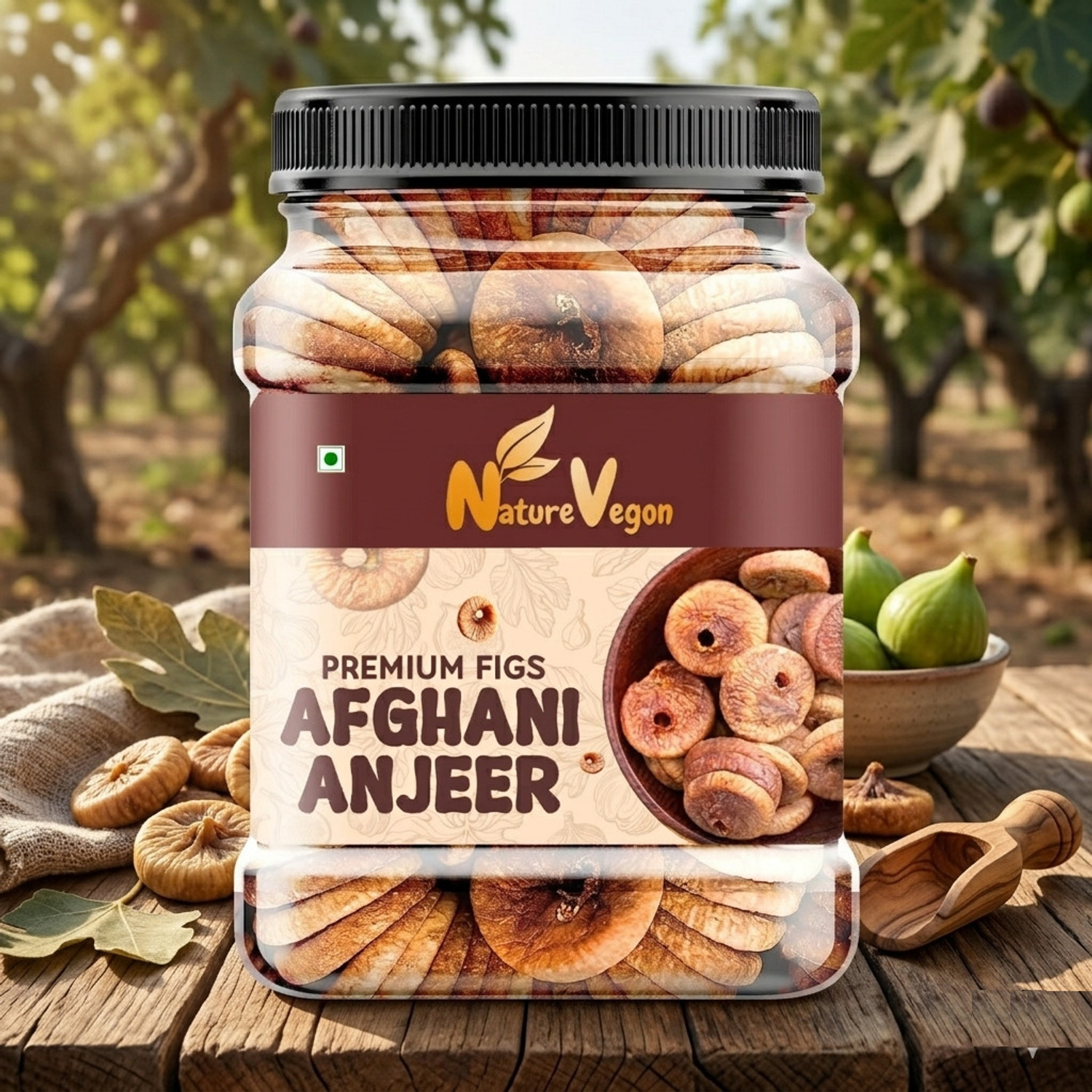 Image of nature vegon Anjeer 1kg Pack | High-Quality Dried Figs (1 x 1 kg)